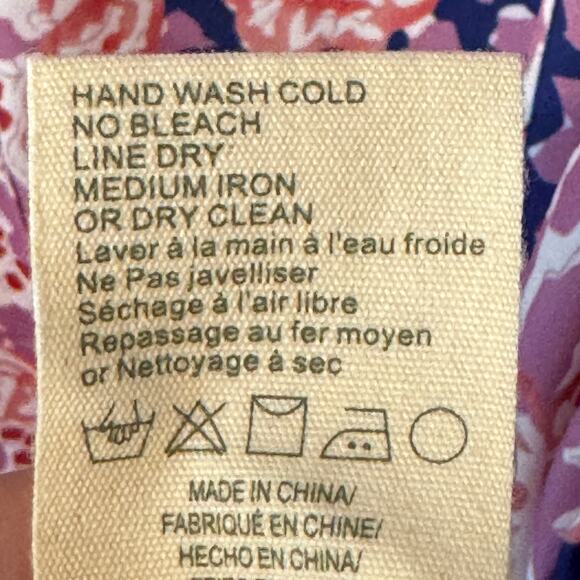 Anthropologie Tiny Palms Mini Dress Floral Embroidered Boho Relaxed Size Small - Picture 10 of 10